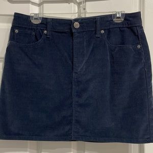 Gap Navy Corduroy Mini skirt.